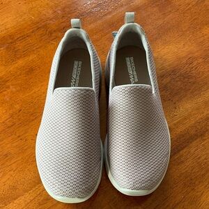 Skechers Women’s Mesh Slip-On Loafers - Light Tan